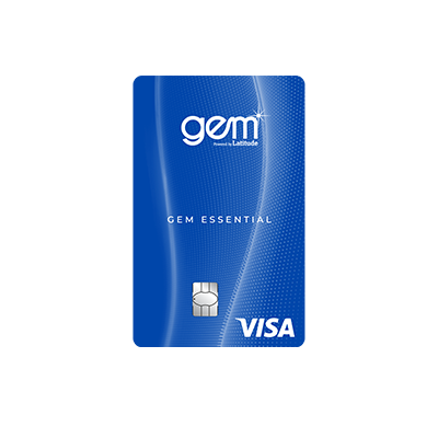 Pay with Gem Visa credit card
